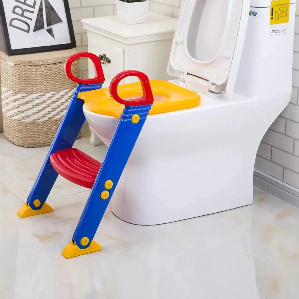 Children's Toilet Ladder || Potty Training Toilet Seat with Step and Ladder Yazdan Store