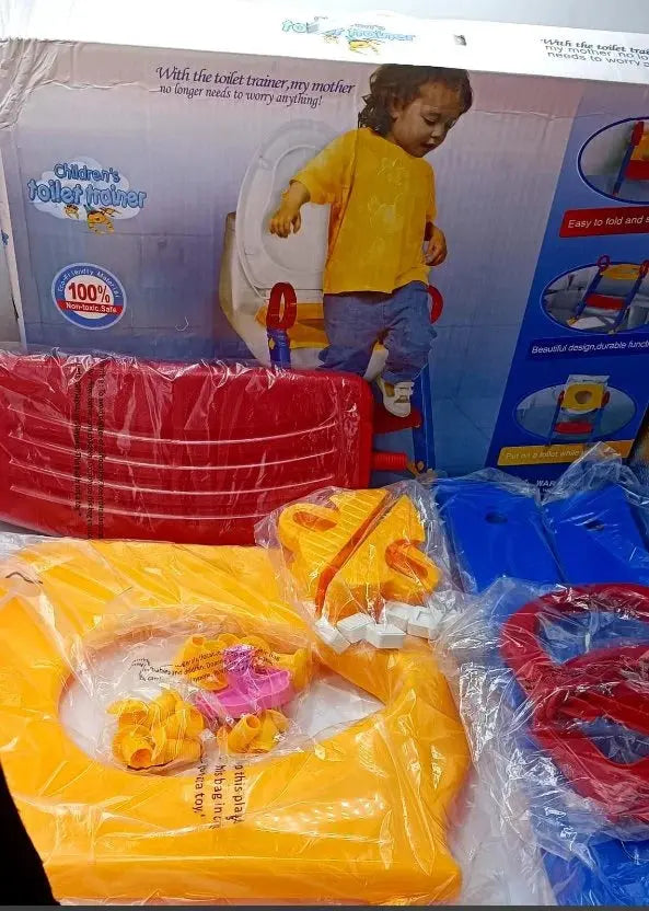Children's Toilet Ladder || Potty Training Toilet Seat with Step and Ladder Yazdan Store